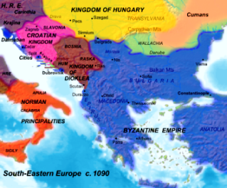  Duklja Bodina i okruženje (1090) /History of Montenegro - Istorija Crne Gore