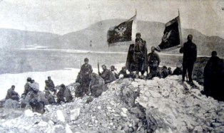 Crnogorci na Tarabošu kod Skadra, 1912 